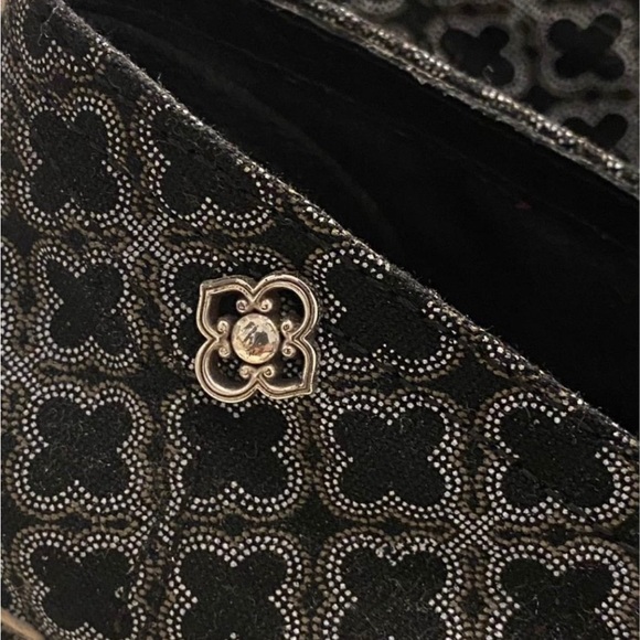 Brighton Avila Geometric Black Canvas Espadrilles.  Size 10 - Picture 4 of 6